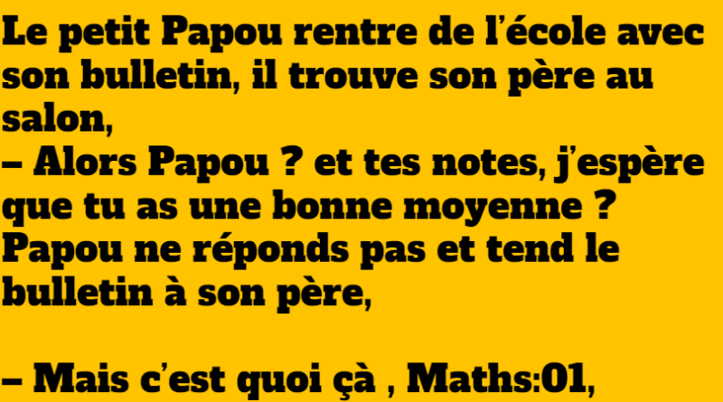 blague papou