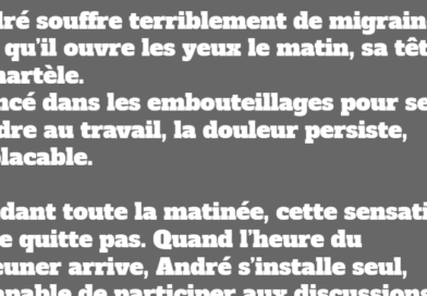 blague andré souffre d'un mal de tête