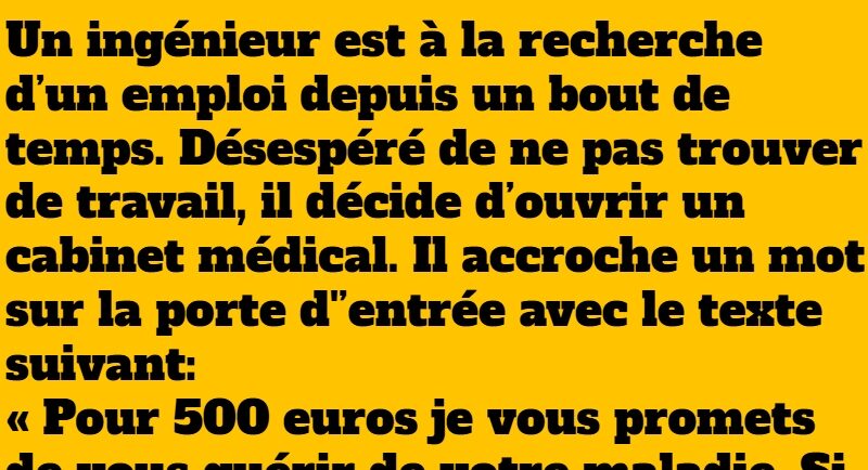 blague cursus médecin ingénieur