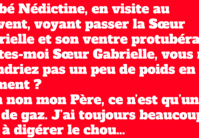 Blague un problème de digestion