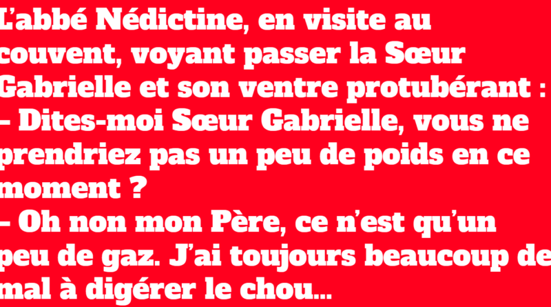 Blague un problème de digestion