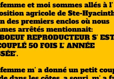 blague Exposition agricole