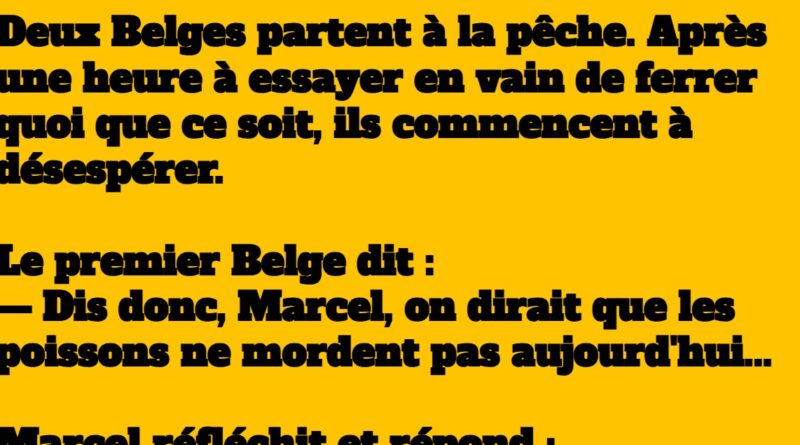 blague deux belges à la pêche