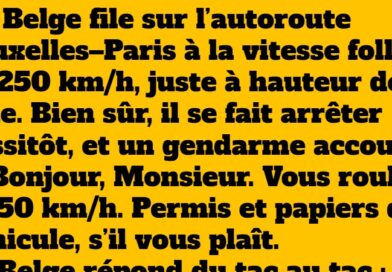 Contrôle sur l’autoroute qui se termine en fous rires