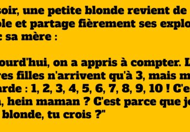 blague blonde épate sa maman