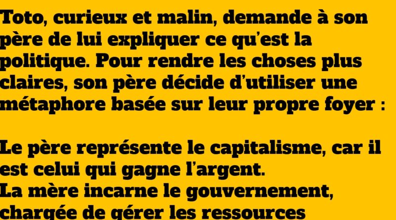 blague toto et son devoir sur la politique