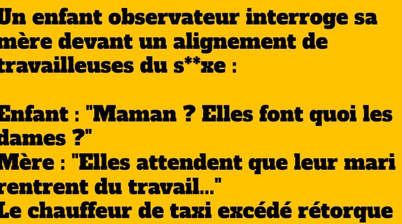 blague drôle de question